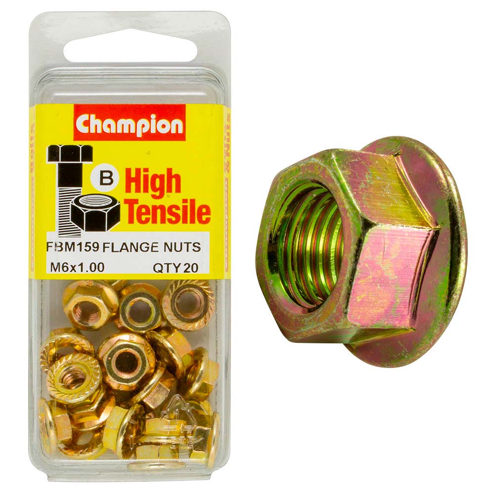 Champion Flange Nut M6 x 1.00 (B) - GR8.8