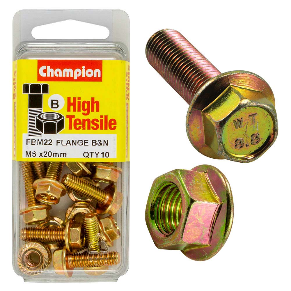 Champion Flange Bolt M6 x 20 (B) - GR8.8
