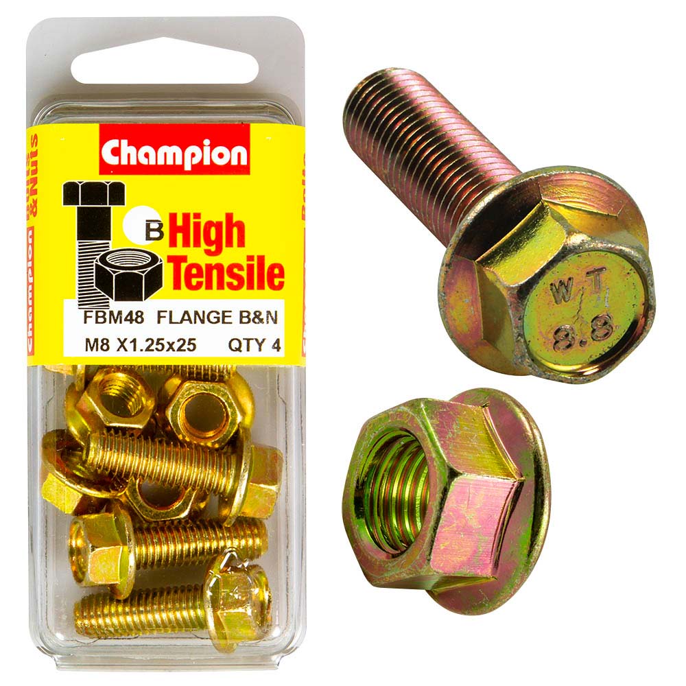 Champion Flange Bolt M8 x 25 (B) - GR8.8
