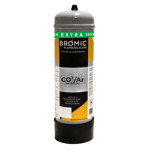 Bromic CO2/Argon Gas Welding Cylinder 2.2 Litre-Gas Tools & Accessories-Tool Factory