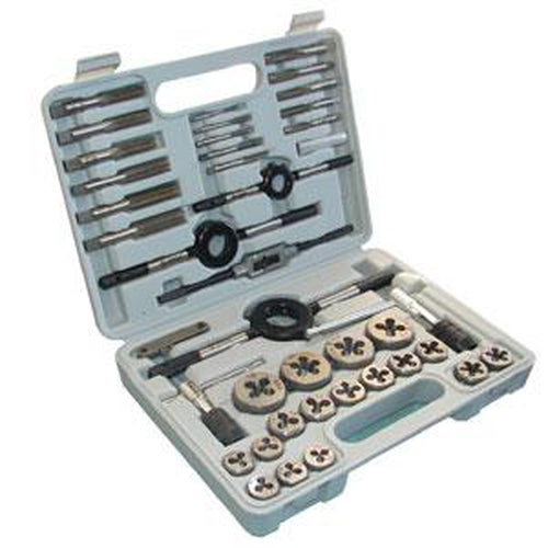 Groz 41 Piece Sae Tap & Die Set | Threading/Tap & Die - Sets-Engineering Tools-Tool Factory