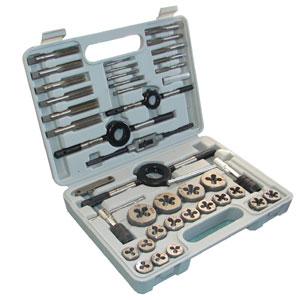 Groz 41 Piece Metric Tap & Die Set (M3-M12) | Threading/Tap & Die - Sets-Engineering Tools-Tool Factory