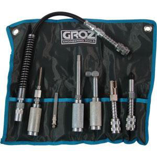 Groz 7Pc Ezee Lube Kit | Greasing Equipment - Grease Gun Accessories-Lubrication Equipment-Tool Factory