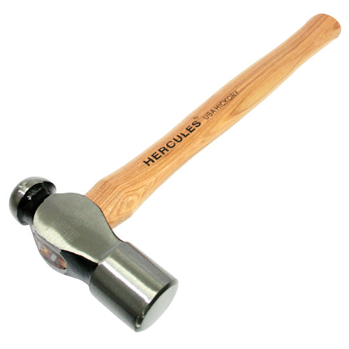 Hercules Ballpein Hammer (Hickory Handle) 48oz x 410mm-Hand Tools-Tool Factory