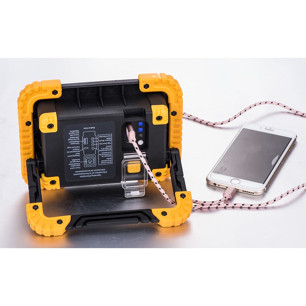 LED Rechargeable Work Light with Power Bank