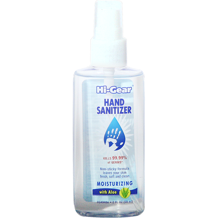 Hi Gear Hand Sanitizer With Aloe 2Oz-Hand Cleaners-Tool Factory