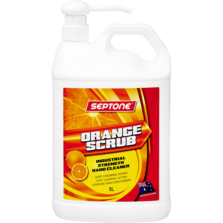 Septone Orange Scrub Pump Pack 5L-Hand Cleaners-Tool Factory