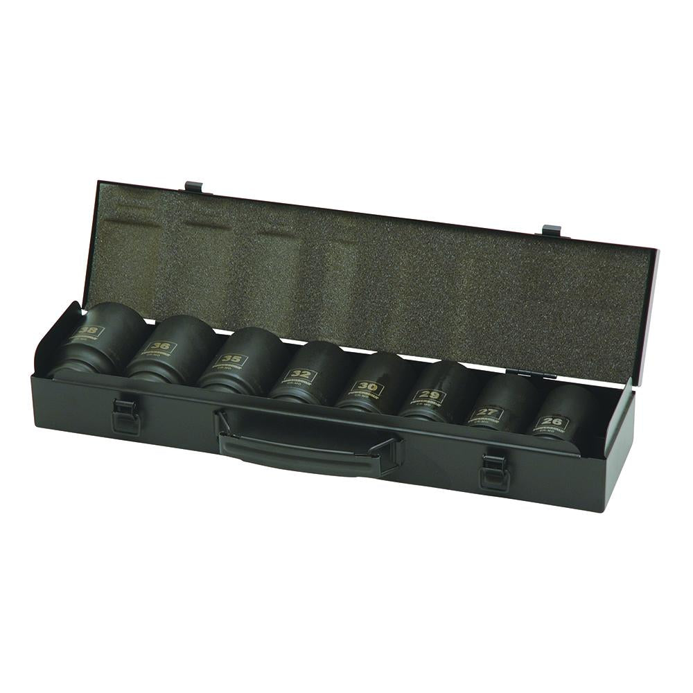 Powerbuilt 3/4” Dr 8pc 6pt Deep Impact Socket Set