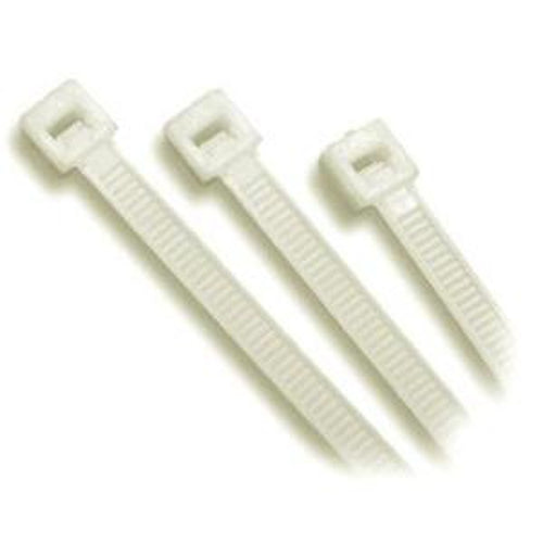 Isl 300 X 7.6Mm Nylon Cable Tie - Nat. - 100Pk | 7.6mm Heavy Duty - Natural-Cable Ties-Tool Factory