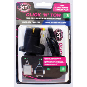 KT C N T 7-Pin Lrg Rnd Trailer Plug Conn.-1m (#3)**