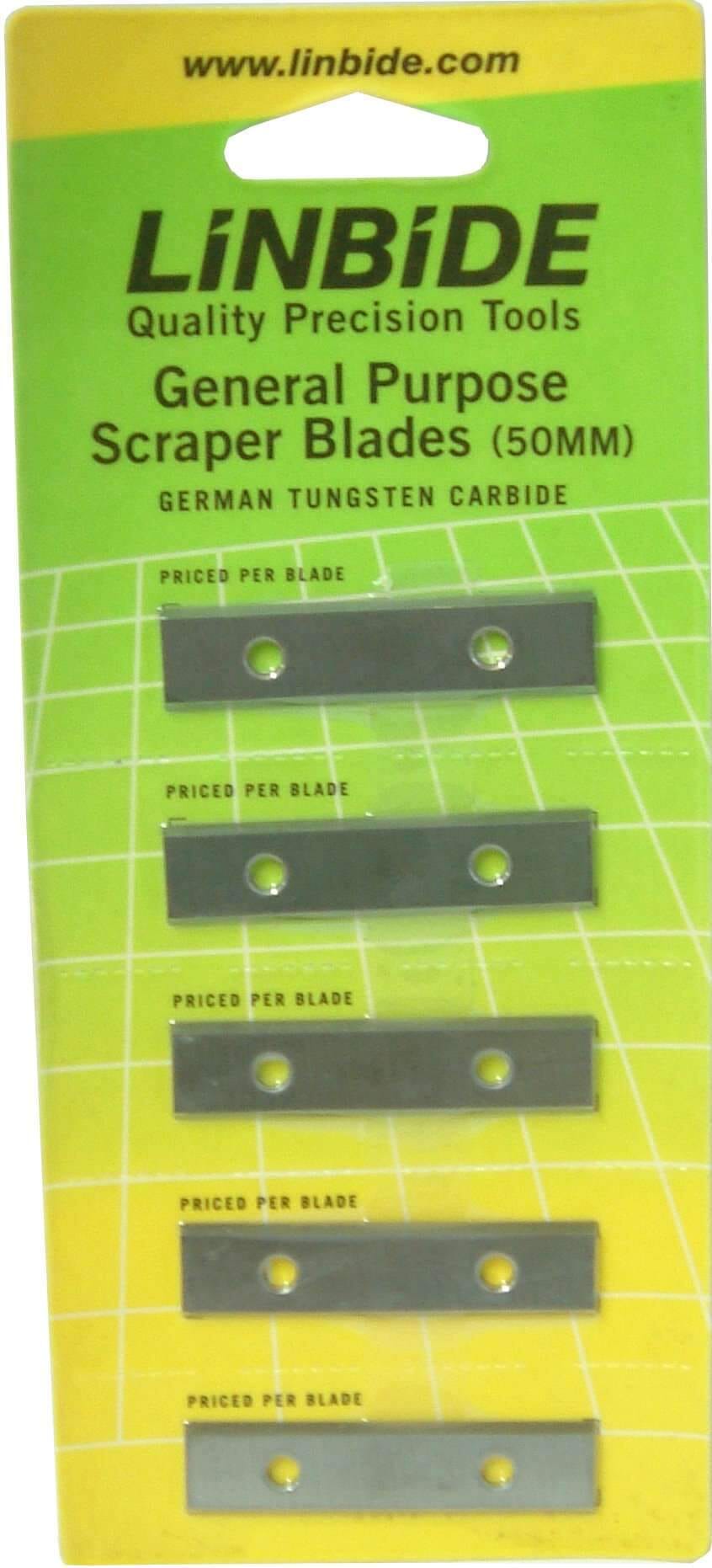 Linbide Linbide - Spare Scraper Blades 5-pce 50mm