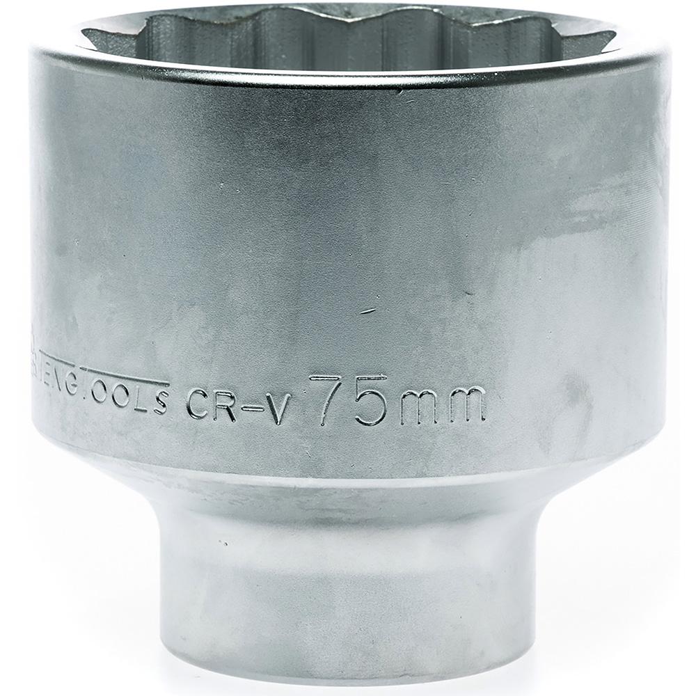 Teng 1In Dr. Socket 75Mm 12Pnt | Socketry - 1 Inch Drive-Hand Tools-Tool Factory