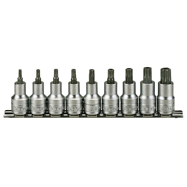 Teng 9Pc 1/2In Dr. Tx Bit Socket Set 20-60 | Socketry - Socket Rail Sets-Hand Tools-Tool Factory