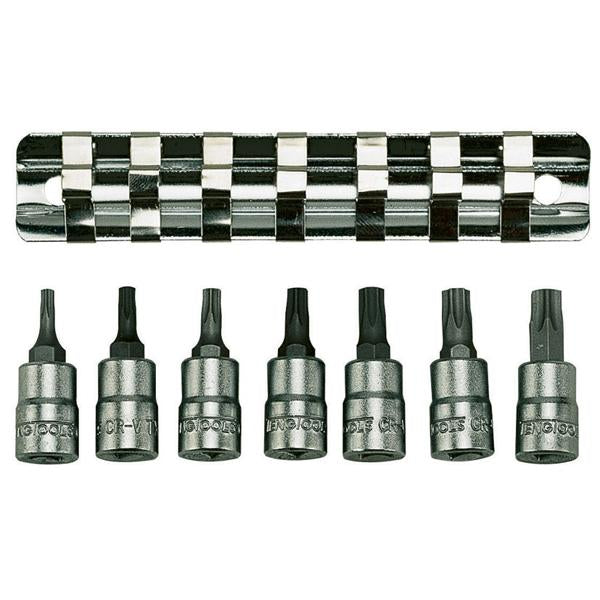 Teng 7Pc 1/4In Dr. Tx Bit Socket Set 10-40 | Socketry - Socket Rail Sets-Hand Tools-Tool Factory