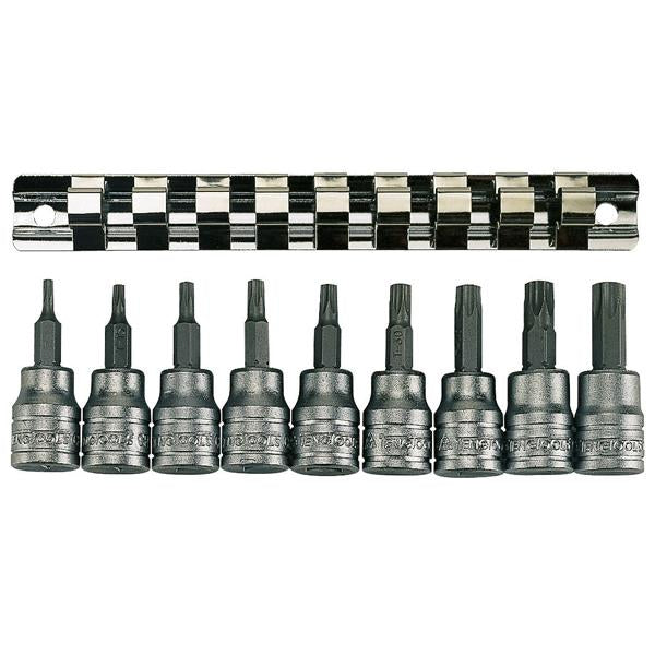 Teng 9Pc 3/8In Dr. Tx Bit Socket Set 10-50 | Socketry - Socket Rail Sets-Hand Tools-Tool Factory