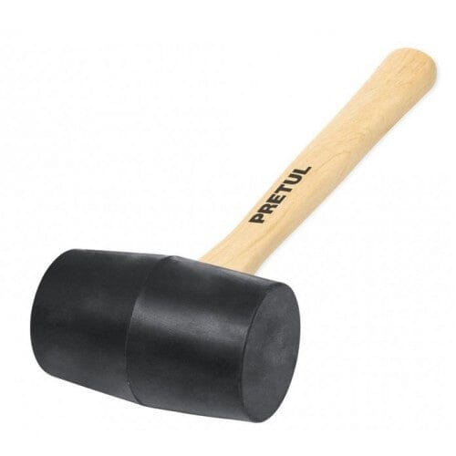 Pretul Rubber Mallet with Wooden Handle 1lb