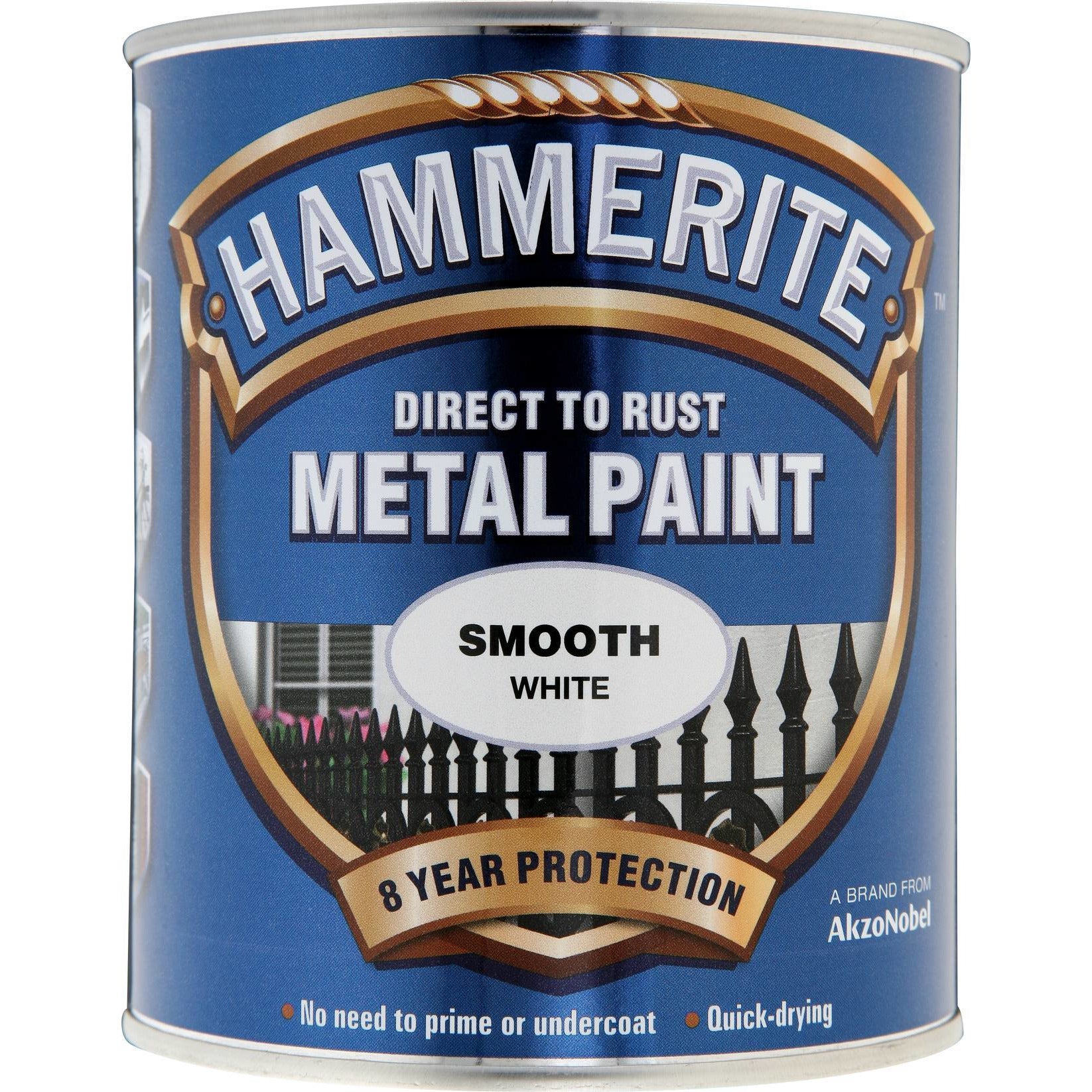 Hammerite Direct to Rust Metal Paint Smooth White 750ml-Metal Protection & Paint-Tool Factory