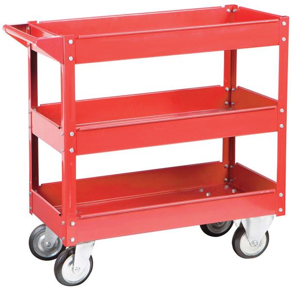 Proequip 3-Shelf Steel Service Trolley | Handling Equipment-Workshop Equipment-Tool Factory