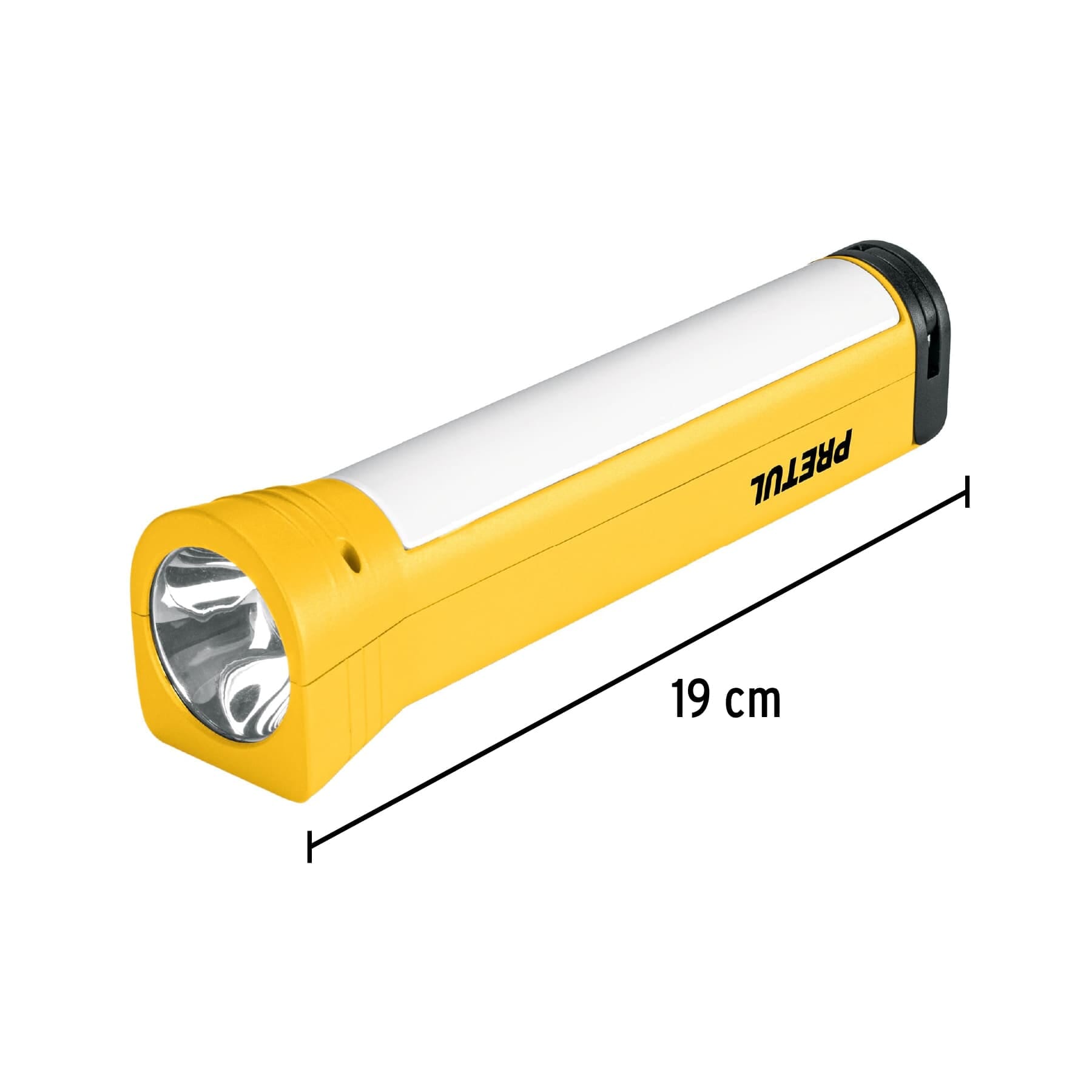 Pretul Rechargeable flashlight with emergency lamp 280 lumen -