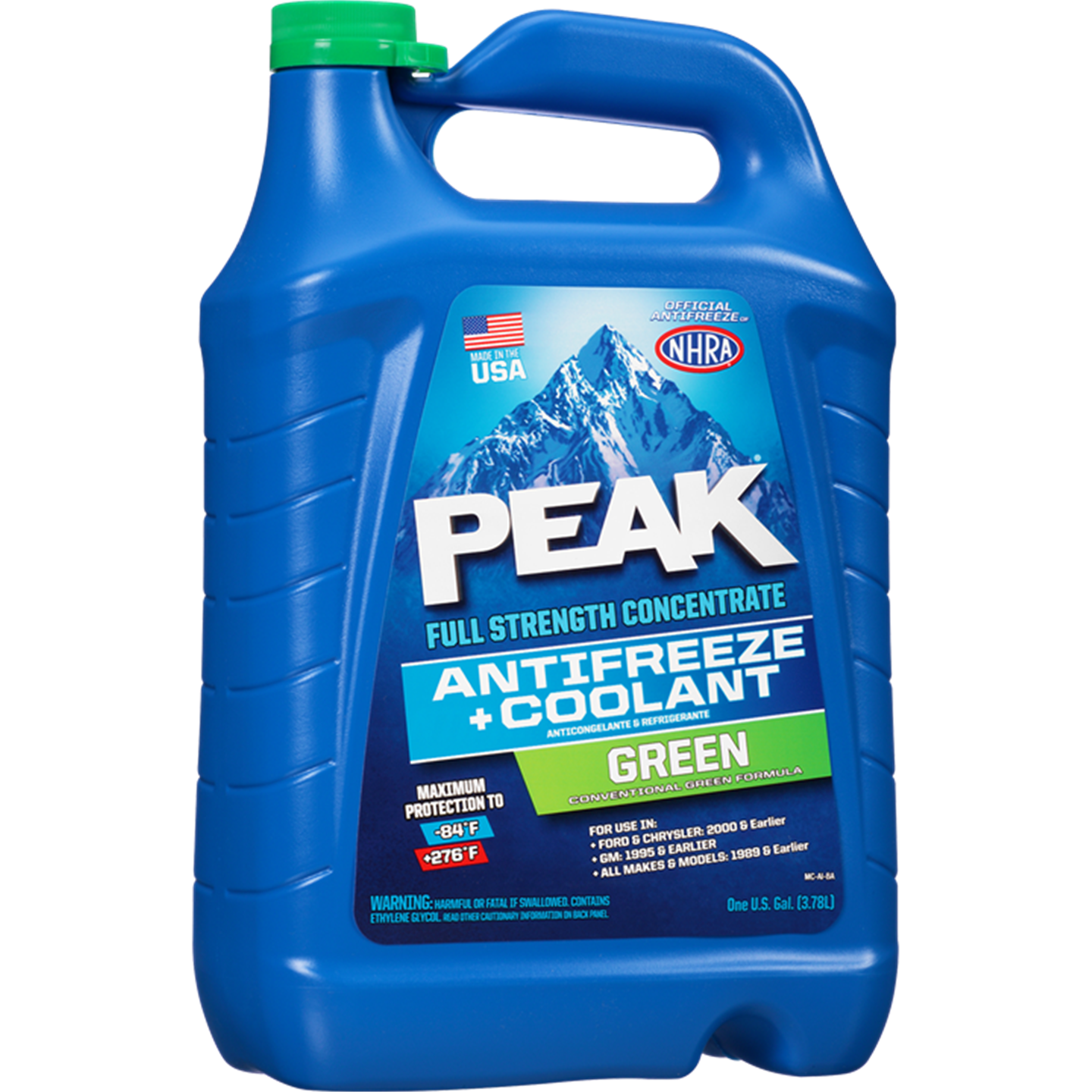 Peak Conv Green Coolant/A-F 1 Gal / 3.78L-Coolant & Antifreeze-Tool Factory