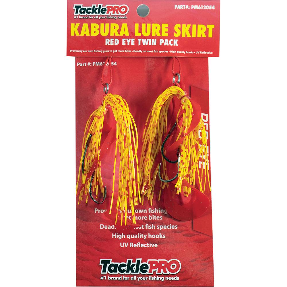 Tacklepro Kabura Lure Skirt - Red Eye (Twin Pack) | Jigs & Lures - Inchiku-Fishing-Tool Factory