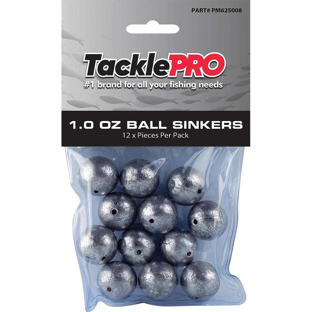 Tacklepro Ball Sinker 1.0Oz - 12Pc | Sinkers - Ball-Fishing-Tool Factory