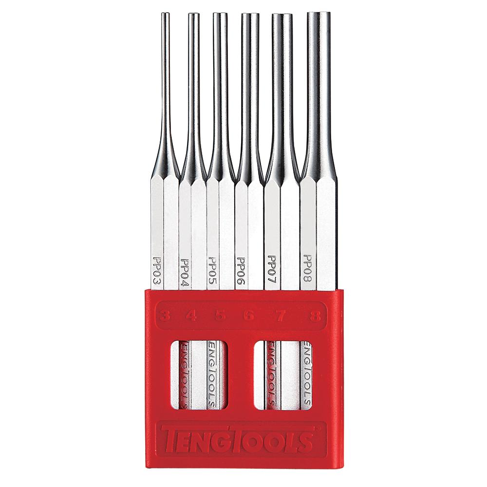 Teng 6Pc Pin Punch Set 3-8Mm | Service Tools - Sets-Hand Tools-Tool Factory