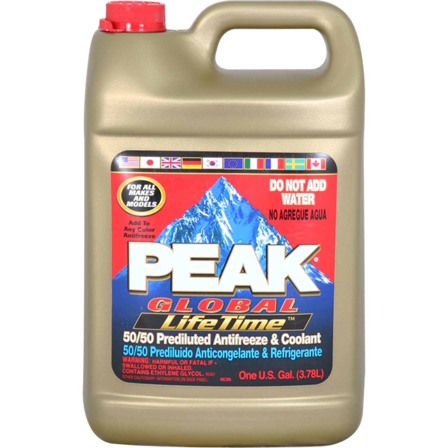 Peak Global Lifetime 50/50 Coolant/A-F 1 Gal / 3.78L-Coolant & Antifreeze-Tool Factory