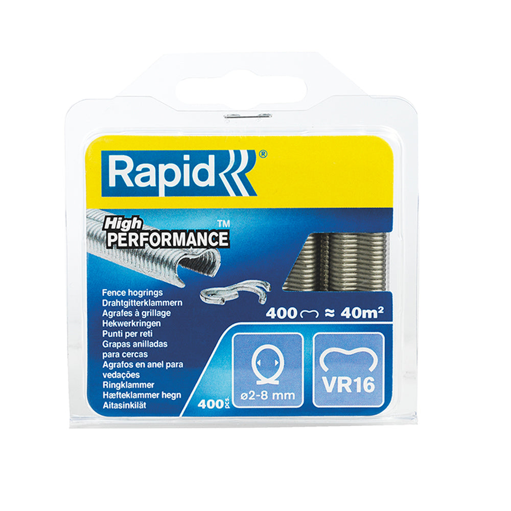 Fence Hog Ring Staples VR16 Galv 400