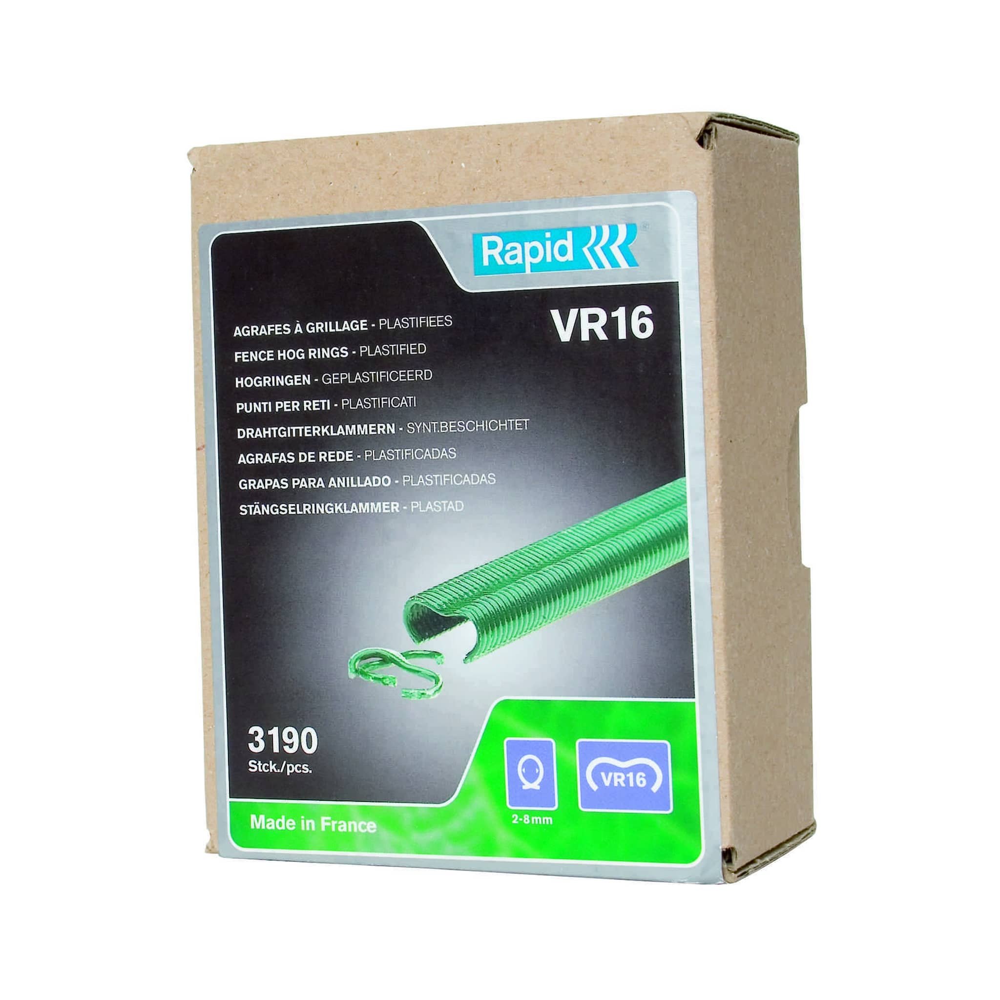 Fence Hog Ring Staples VR16 Green 1390