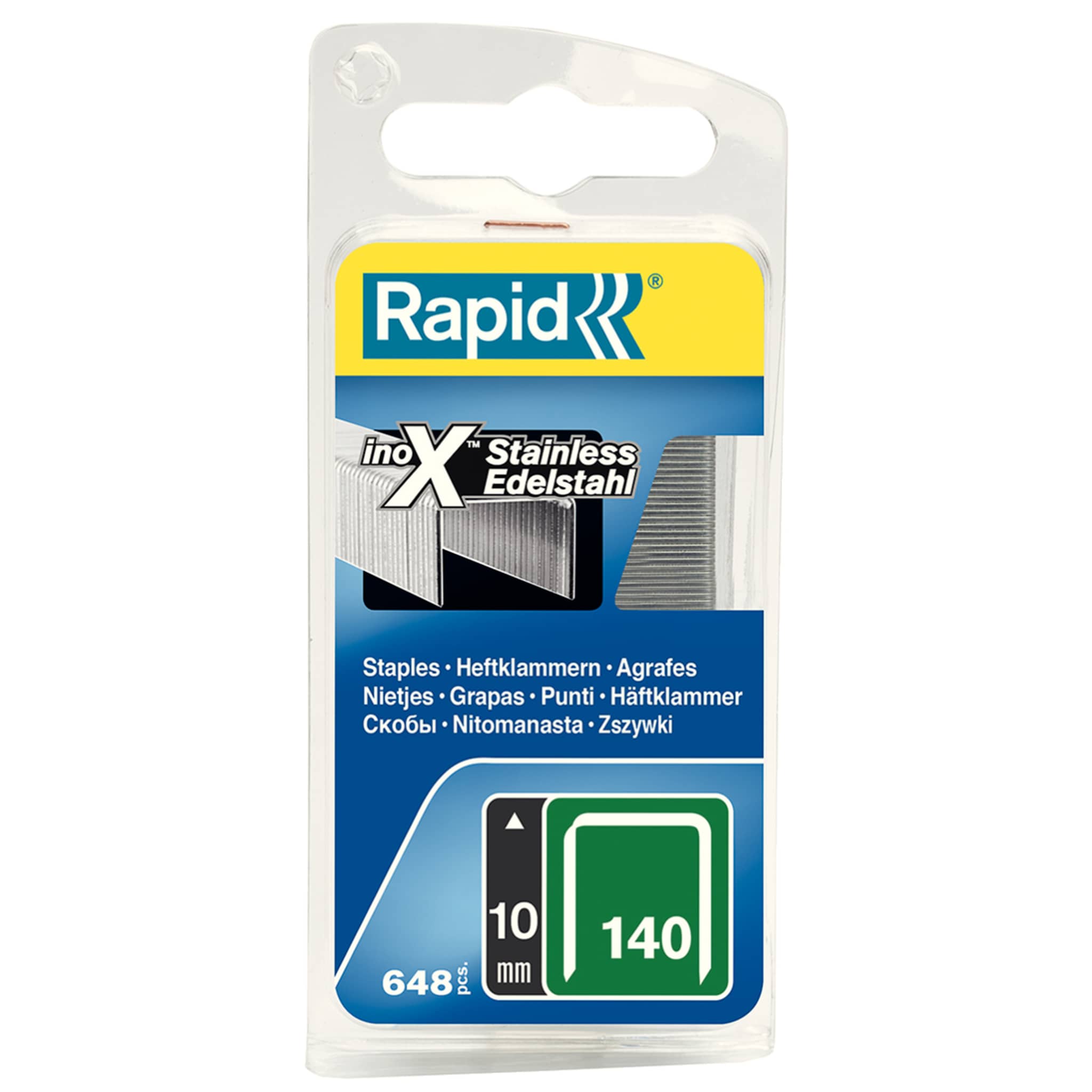 Rapid Staples 140/10 S/STEEL 648