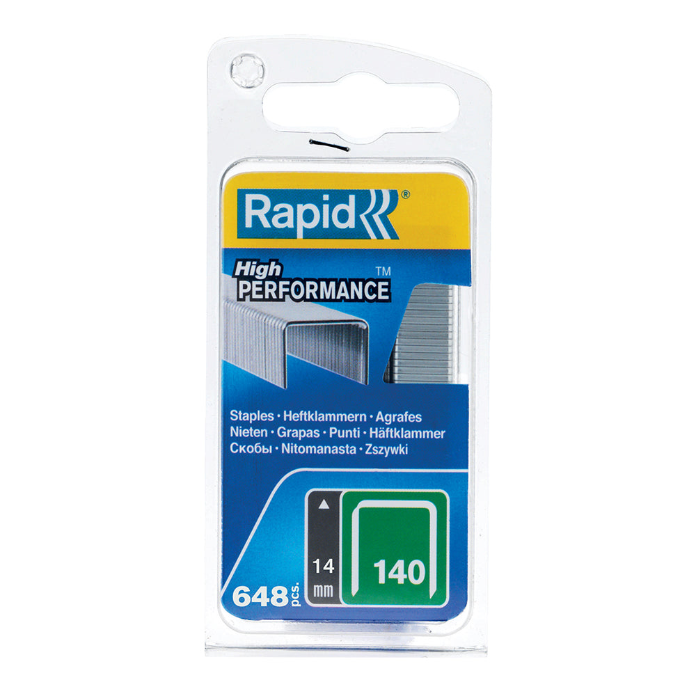Rapid Staples 140/14 Pkt 648 CLAMSHELL