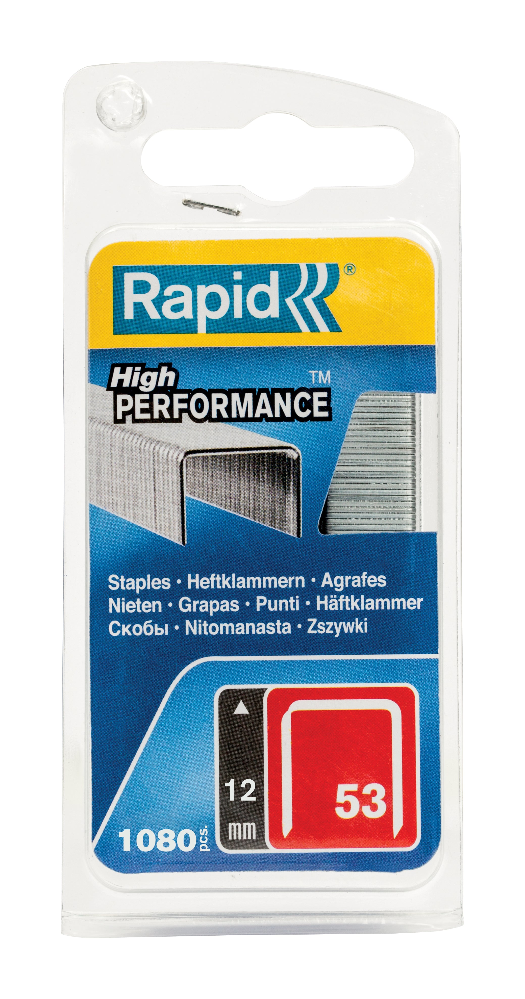 Rapid Staples 53/12mm MINI Galv 1080PK