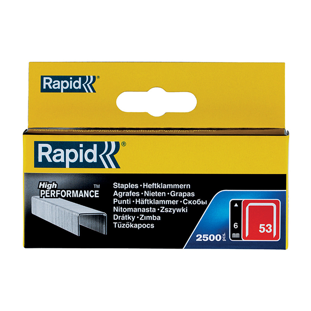 Rapid Staples 53/6 Pkt Galv 2.5K