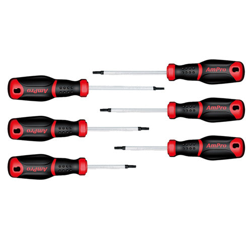 AmPro Screwdriver Set 6pc Star-Hand Tools-Tool Factory
