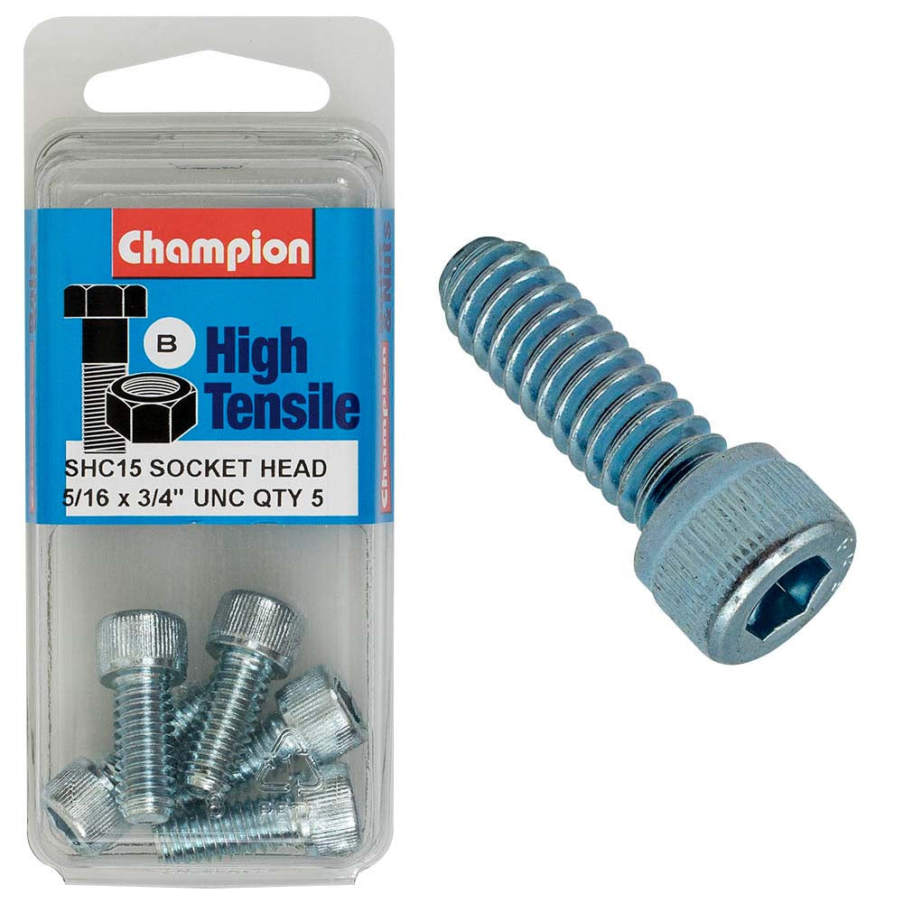 Champion Socket HD Set Screw 5/16in x 3/4in (B) - GR5