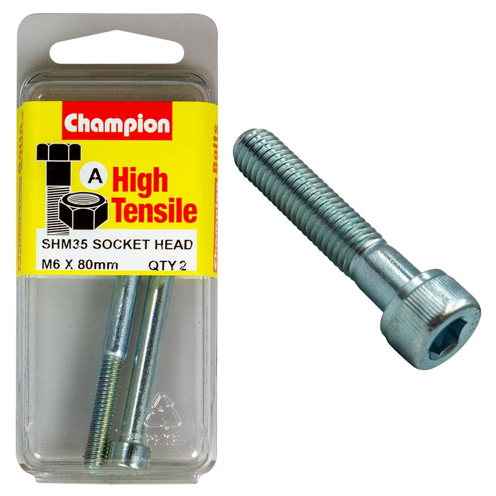 Champion Socket HD Set Screw M6 x 80 (A) - GR12.9