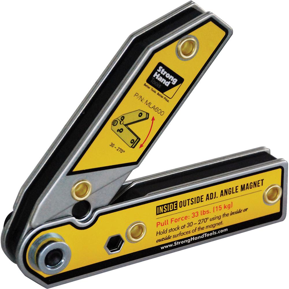 Stronghand Adj. Inside/Outside Angle Magnet-156X156X20Mm | Magnetic Positioners-Welding-Tool Factory