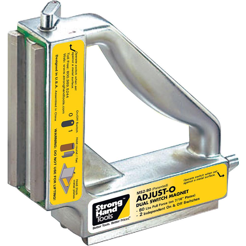 Stronghand Adjust-O Dual Switch Magnet Square 120Kg | Magnetic Squares-Welding-Tool Factory