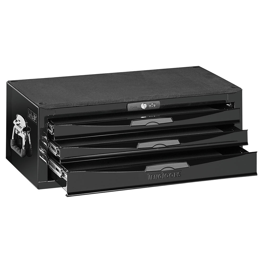 Teng 3-Dr. 8-Series Middle (Stacker) Tool Box (Black)