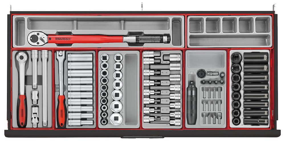 Teng 1004pc MM/AF Work Station Tool Kit (Black)