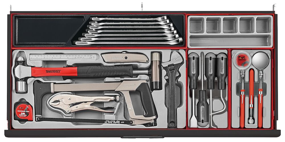 Teng 1004pc MM/AF Work Station Tool Kit (Black)