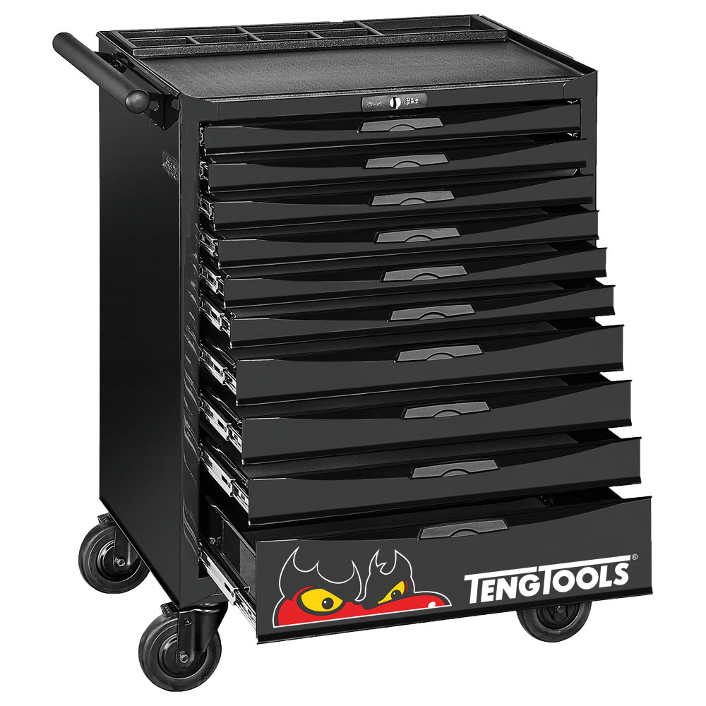 Teng 10-Dr. 8-Series Roller Cabinet (Black)