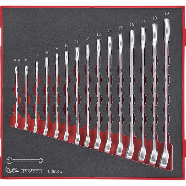 15Pc Roe Combination Spanner Set 5.5-19Mm | Tool Tray Sets - Metric-Hand Tools-Tool Factory