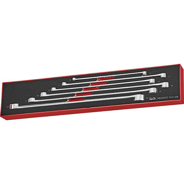 Teng 6Pc Long Ring Spanner Set - Tex-Tray | Tool Tray Sets - Metric-Hand Tools-Tool Factory