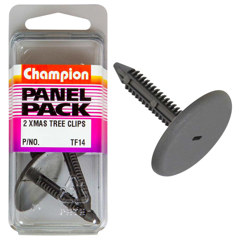 Champion Xmas Tree Clip Grey 34.8mm HD x 36mm -2pk