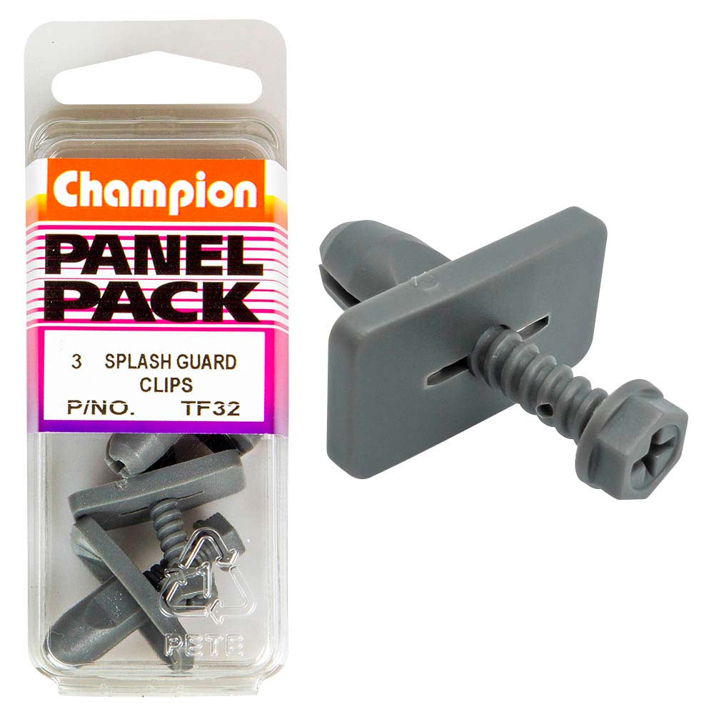 Champion Splash Guard Clip 26mm x 14mm -3pk