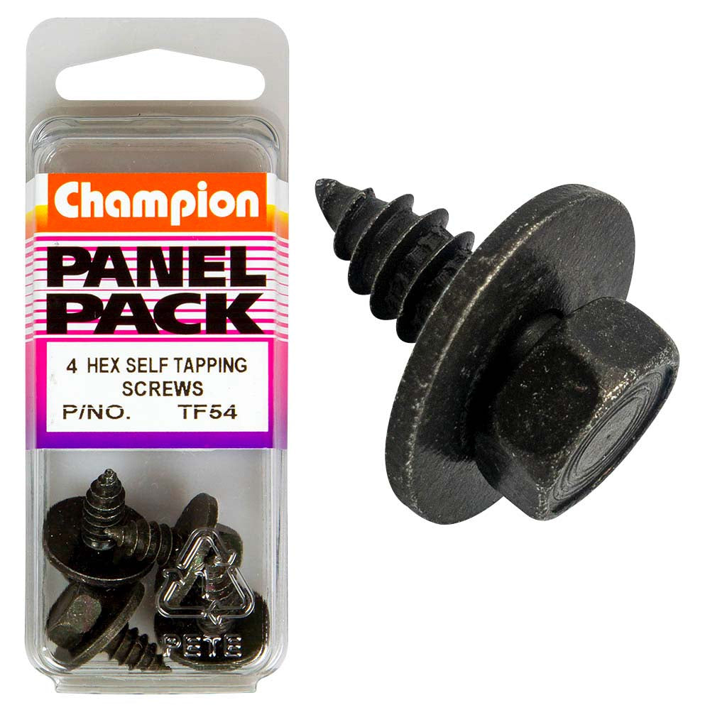 Champion 14G x 3/4in Hex S/Tap Set Screw -4pk