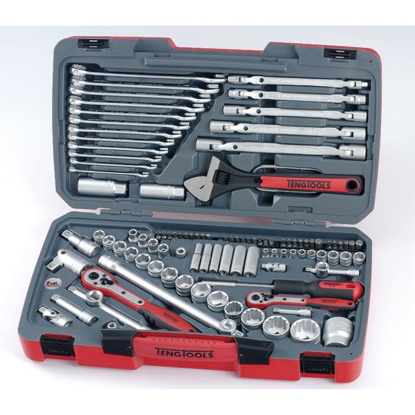 Teng 106Pc 1/4In-3/8In-1/2In Dr. Metric Socket & Tool Set | Socketry - Combo Drive-Hand Tools-Tool Factory