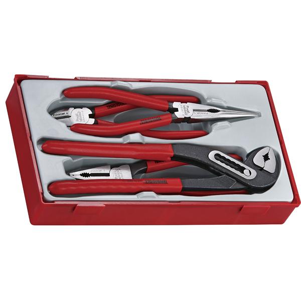 4Pc Mega Bite Vinyl Grip Plier Set | Tool Tray Sets-Hand Tools-Tool Factory